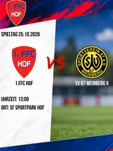 1. FFC Hof gegen SV 67 Weinberg II