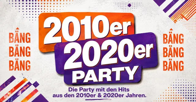 Ankündigungsbild für „BÄNG BÄNG BÄNG - Die 2010 / 2020er Party" bei Rockwerk Kulturzentrum