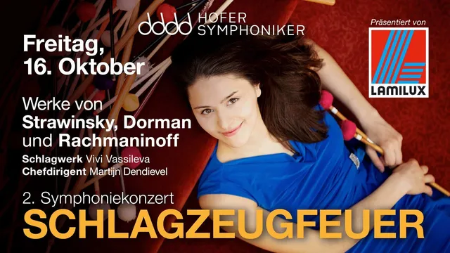 Ankündigungsbild für „2. Symphoniekonzert 2026/27 der Hofer Symphoniker" bei Freiheitshalle Hof