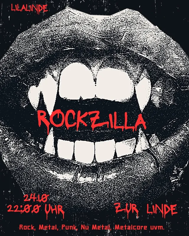 Ankündigungsbild für „Rockzilla " bei Zur Linde